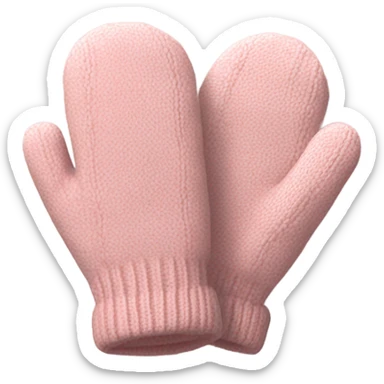 soft pink mittens sticker