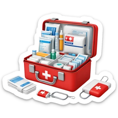 first aid kit sticker