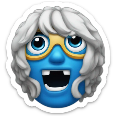 granité bleu sticker