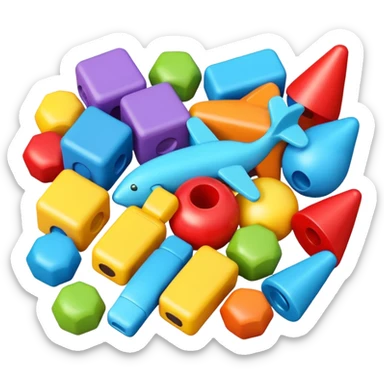 Scattered Toys sticker