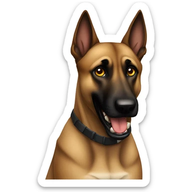 malinois fear peur  sticker