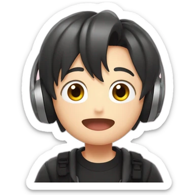 jungkook en un ecenario cantando sticker