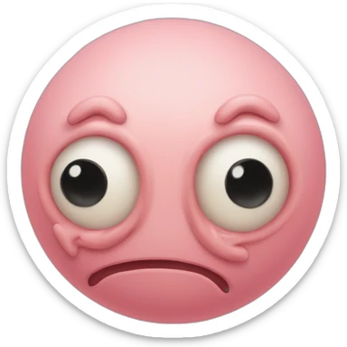 two conjoined fleshy spheres sticker