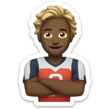 Muzan qui joue au foot sticker