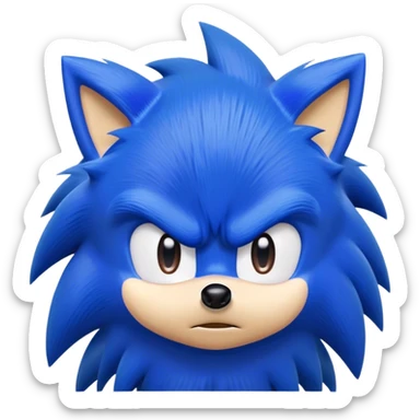 Sonic being stressed sticker
