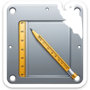 mac os icon square crop tool ruler sticker