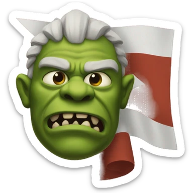Flag of an Orc Kingdom  sticker
