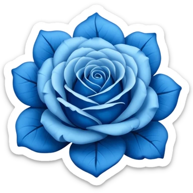 Rosa azul sticker