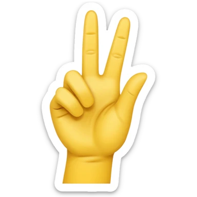 Make a YVL hand emoji doing the YVL hand signal sticker