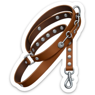 Leash – collar with leash hanging sticker