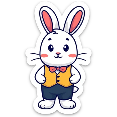 White Rabbit from Alice in Wonderland sticker