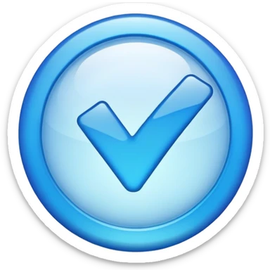 Verified blue tik emoji sticker