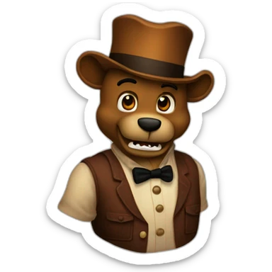 Freddy Fazbear effrayant sticker