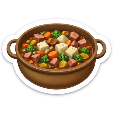 stew medieval in a bowl sticker