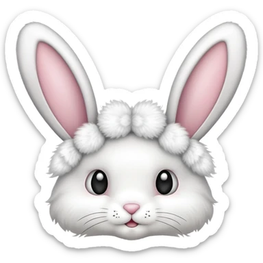 Bnny ears headband sticker