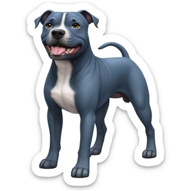Blue Staffy sticker