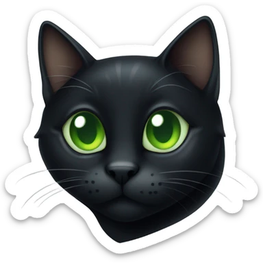black cat sticker