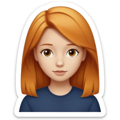 Make one girl with blonde hair and a second girl with ginger hair and one with brown hair  sticker