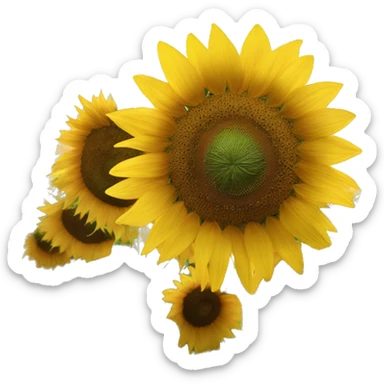 Beautiful sunflowers sticker
