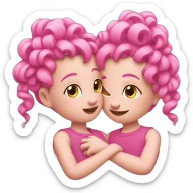 pinkies intertwined to make a promise sticker