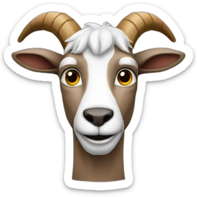 A man in the form of a goat  sticker
