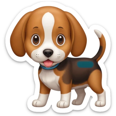 Beagle dog emoji sticker