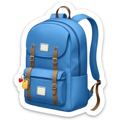 Blue backpack, Lost & Found Object. sticker