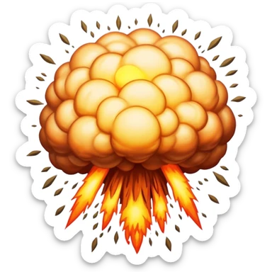 Atomic bomb explosion sticker