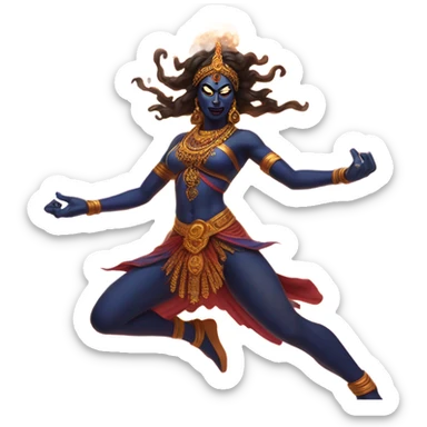 kali arising from ashes sticker