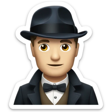 Tommy shelby peaky blinders drinking whisky sticker