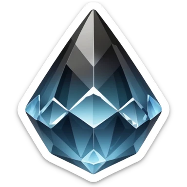 Magic morion mineral crystal sticker