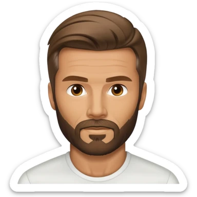 david becham beard sticker