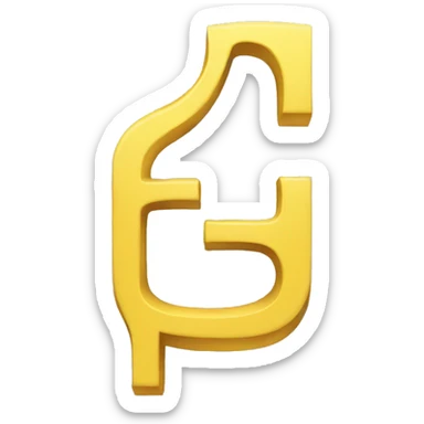 a yellow capital D sticker