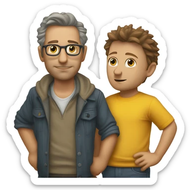 maak bart schouten klein en dik sticker