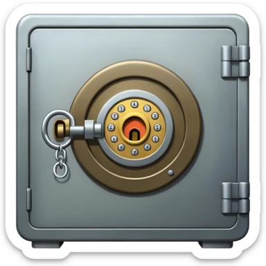 locked bank vault sticker
