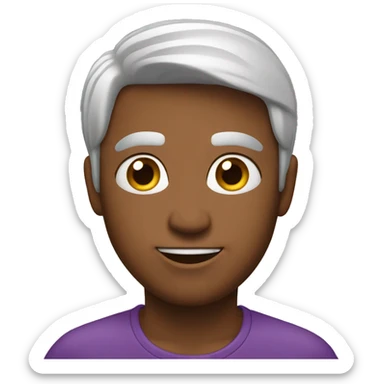 Emojis color púrpura  sticker