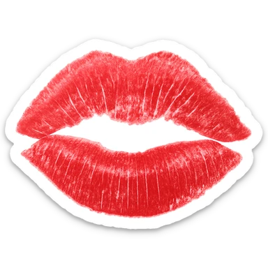 lipstick mark, remove background sticker