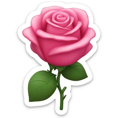 Rose toy sticker