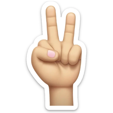 Hand Gesture Details:

Finger Positions:

Thumb: Extended outward.

Index Finger: Extended upward.

Middle and Ring Fingers: Folded down towards the palm.

Pinky Finger: Extended upward. sticker