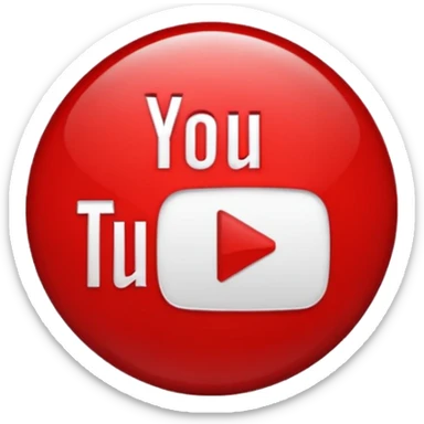 Crie um emoji da logo do YouTube para mim sticker