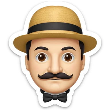 Hercules poirrot as an emoji sticker