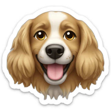 Dog braco smiling sticker
