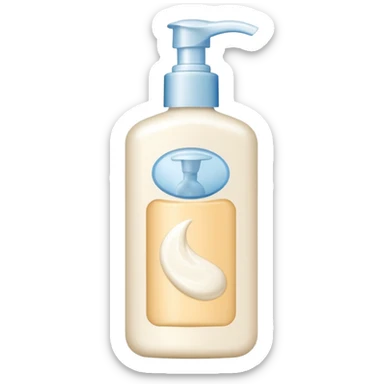 Body lotion sticker