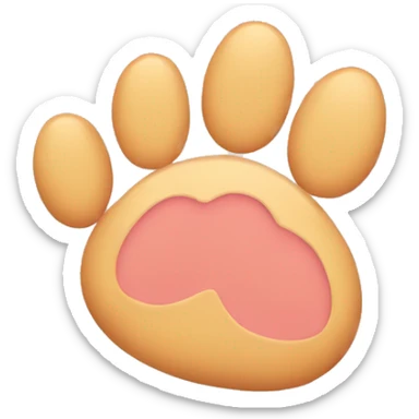 cute cat foot sticker