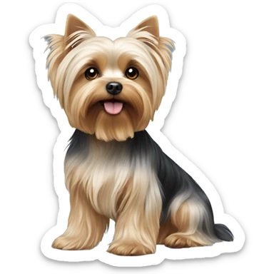 Yorkshire Terrier and Maltese crossbreed sticker
