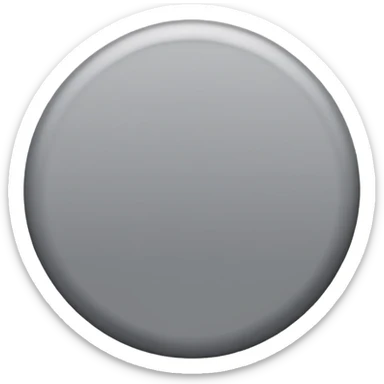 normal gray circle, simple, medium gray sticker