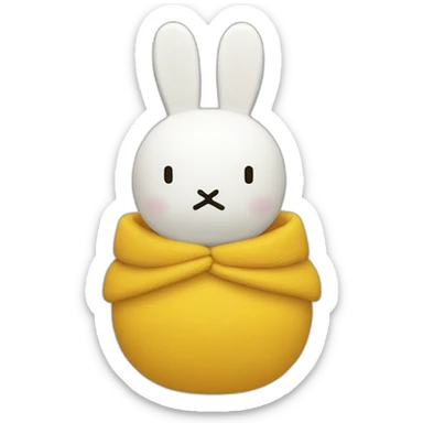 Miffy with Áo bà ba sticker