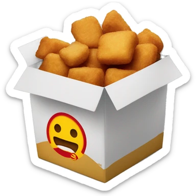 McDonald’s nuggets in box sticker