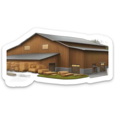 modern lumber factory sticker