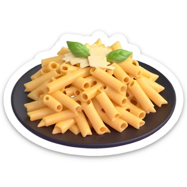 pasta with cheese and basil sticker